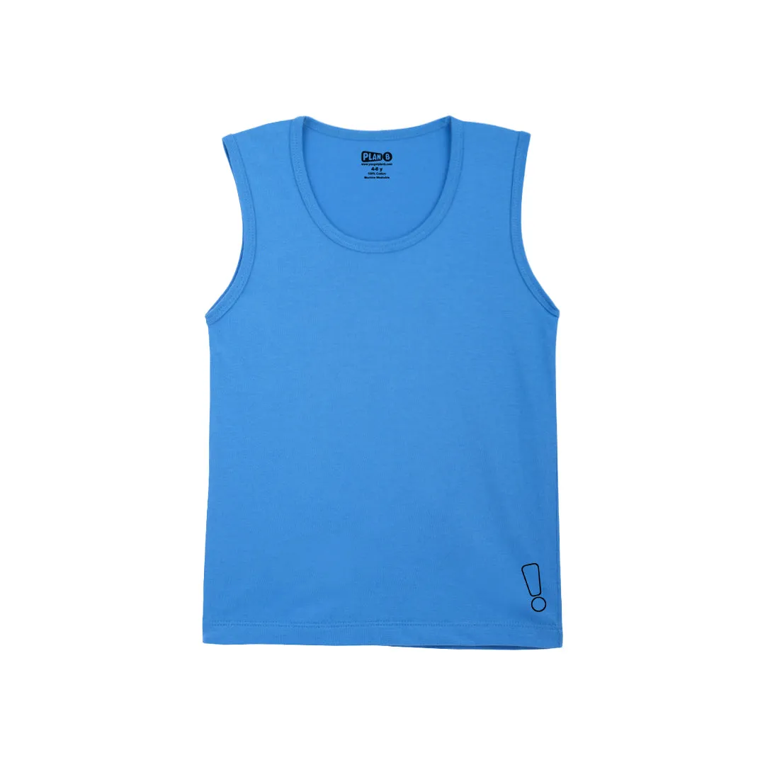 Blue Underwear & Vest Set