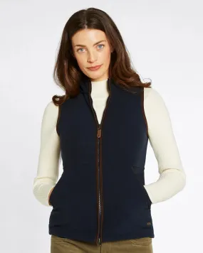 Carbury Navy Women's Fleece Gilet