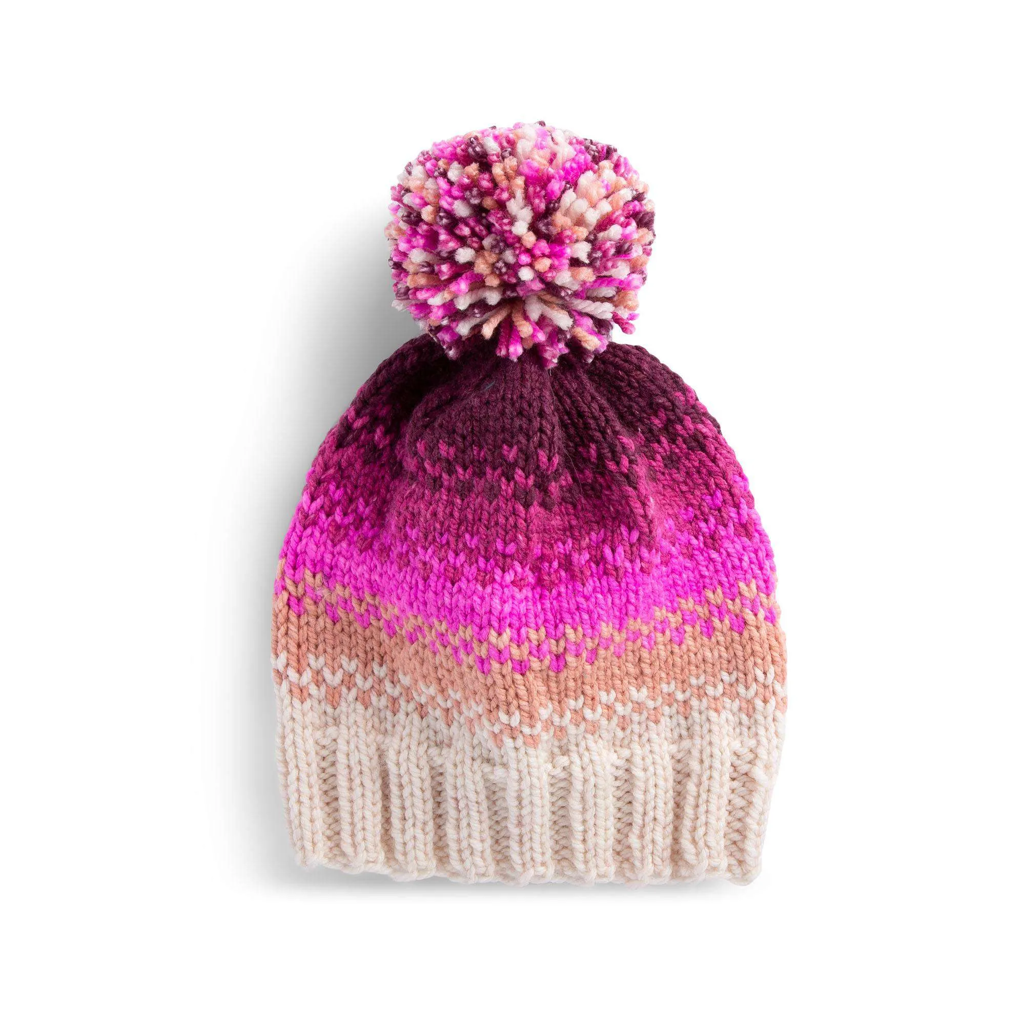 Caron Fading Shades Knit Hat