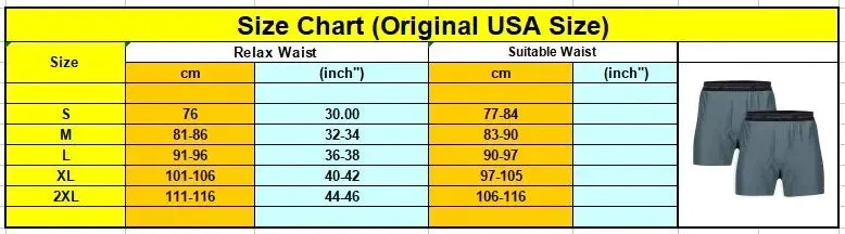 Exofficio Underwear Men Boxer Loose 2-Pack Pull In Underwear Cueca Boxer Men Homme Breathable Soft De Marque USA Size S-XXL