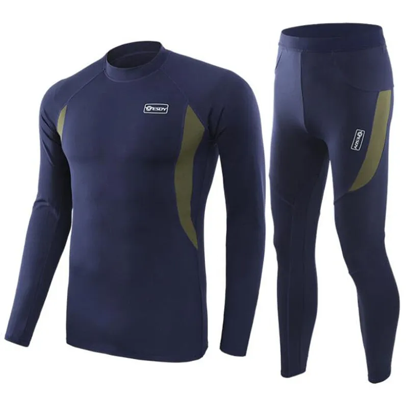 Outdoor Thermal Underwear Set Long Sleeve Tops Pants Hunting Underwear Army Tactical Gear Hiking Military Camping Warm Clothes