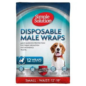 Simple Solutions Disposable Wrap Diapers for Male Dogs