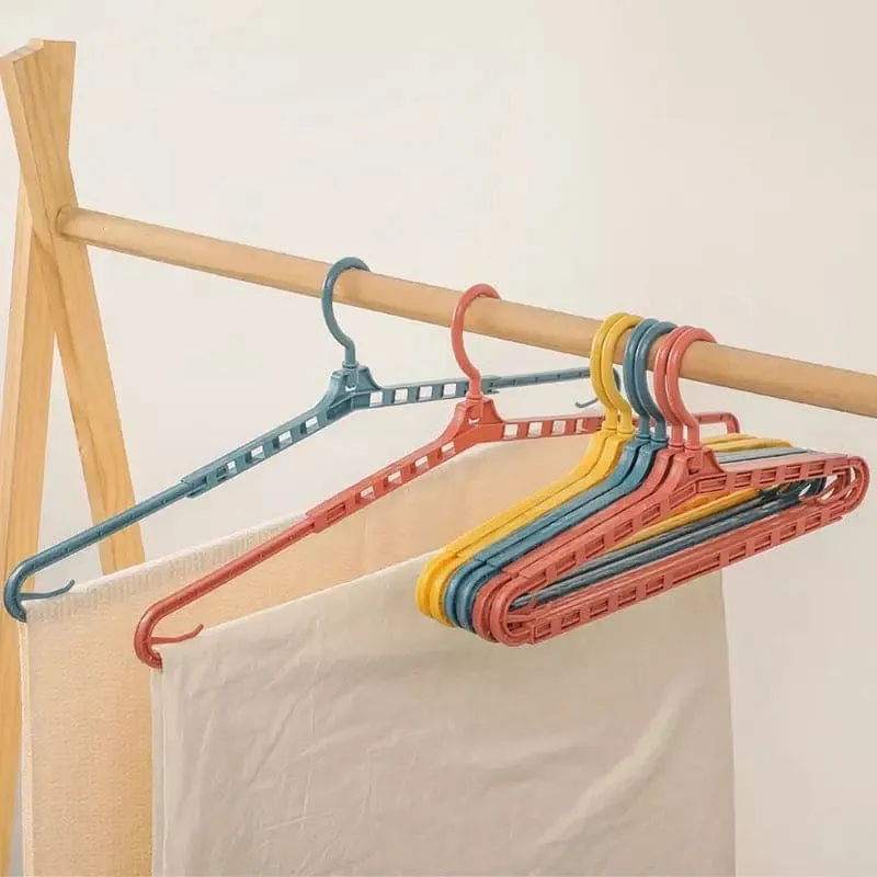 Stretchable Clothes Hanging Hanger, Multifunction Plastic Clothes Hanger, Adjustable Clothes Hanger Closet Organizer