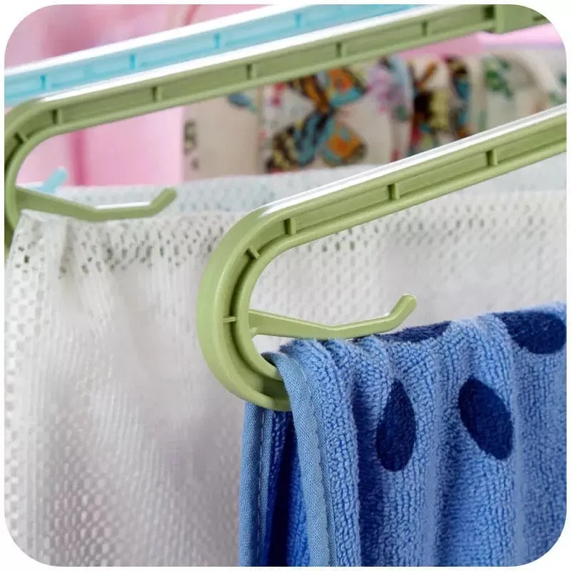 Stretchable Clothes Hanging Hanger, Multifunction Plastic Clothes Hanger, Adjustable Clothes Hanger Closet Organizer