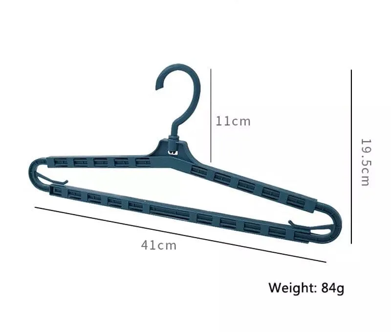 Stretchable Clothes Hanging Hanger, Multifunction Plastic Clothes Hanger, Adjustable Clothes Hanger Closet Organizer
