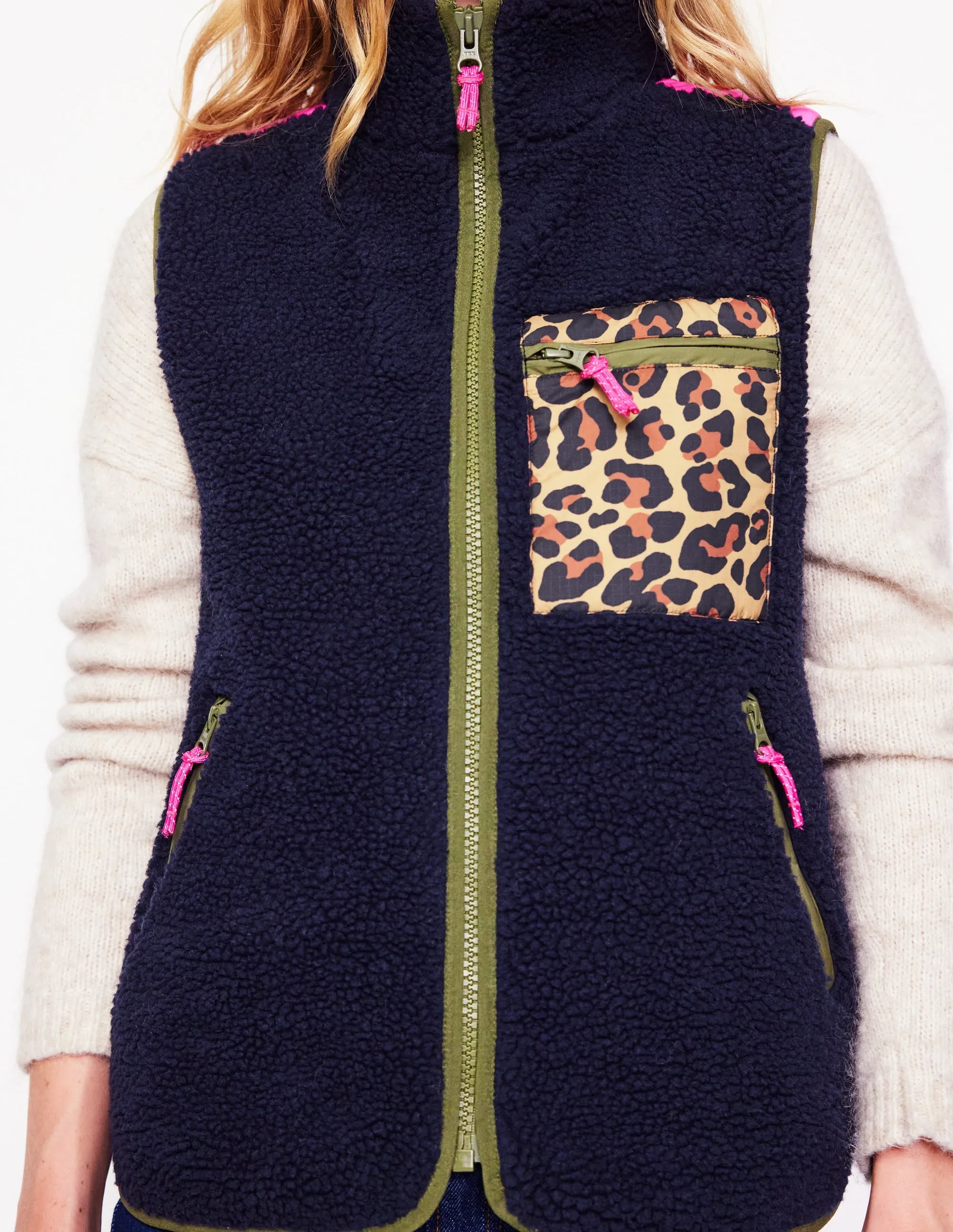 Truro Borg Gilet-Navy