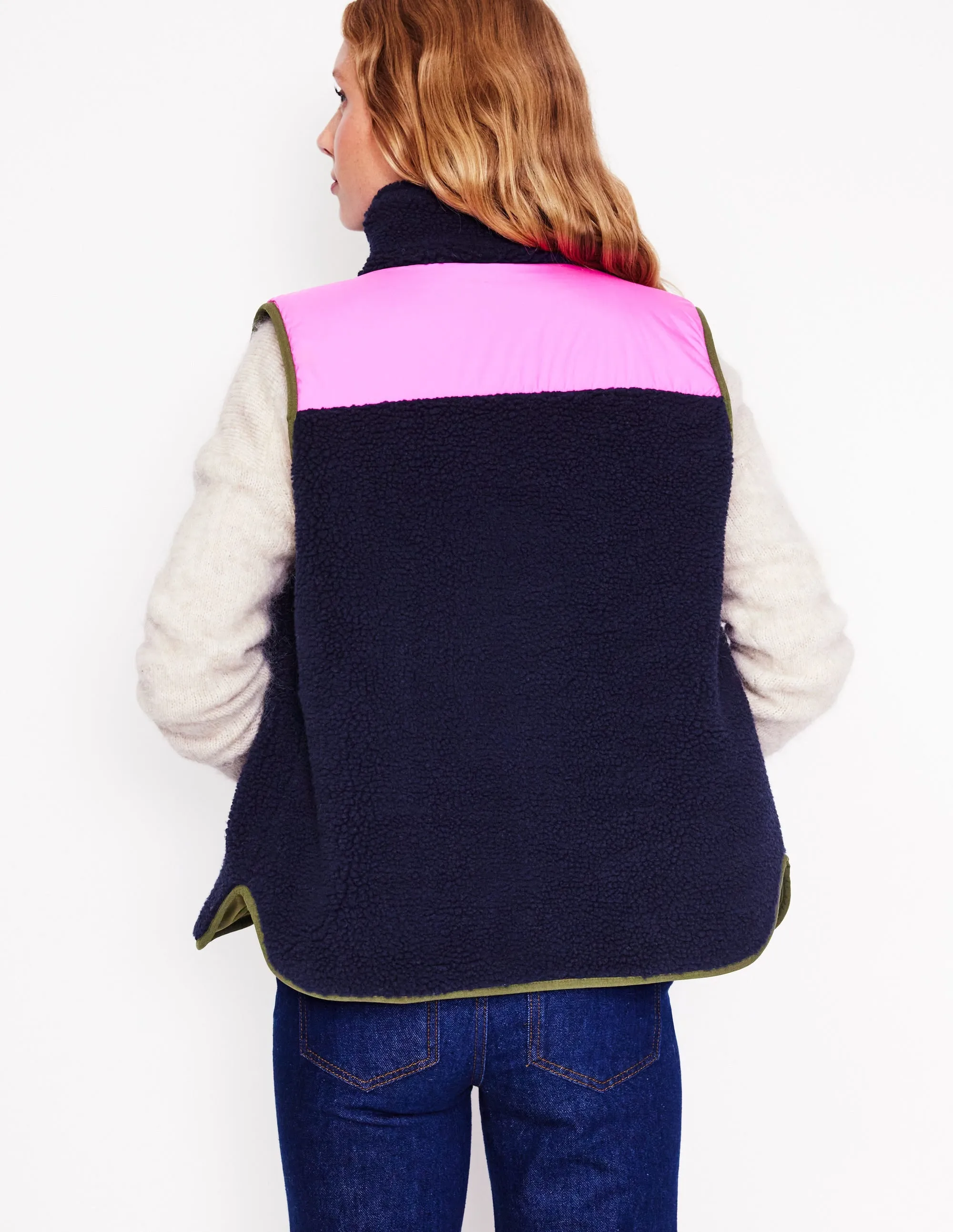 Truro Borg Gilet-Navy