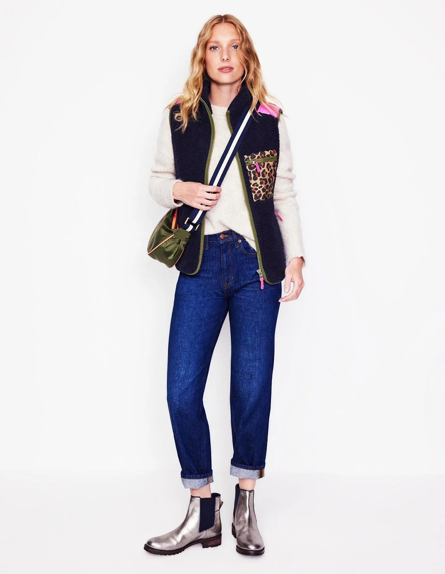 Truro Borg Gilet-Navy